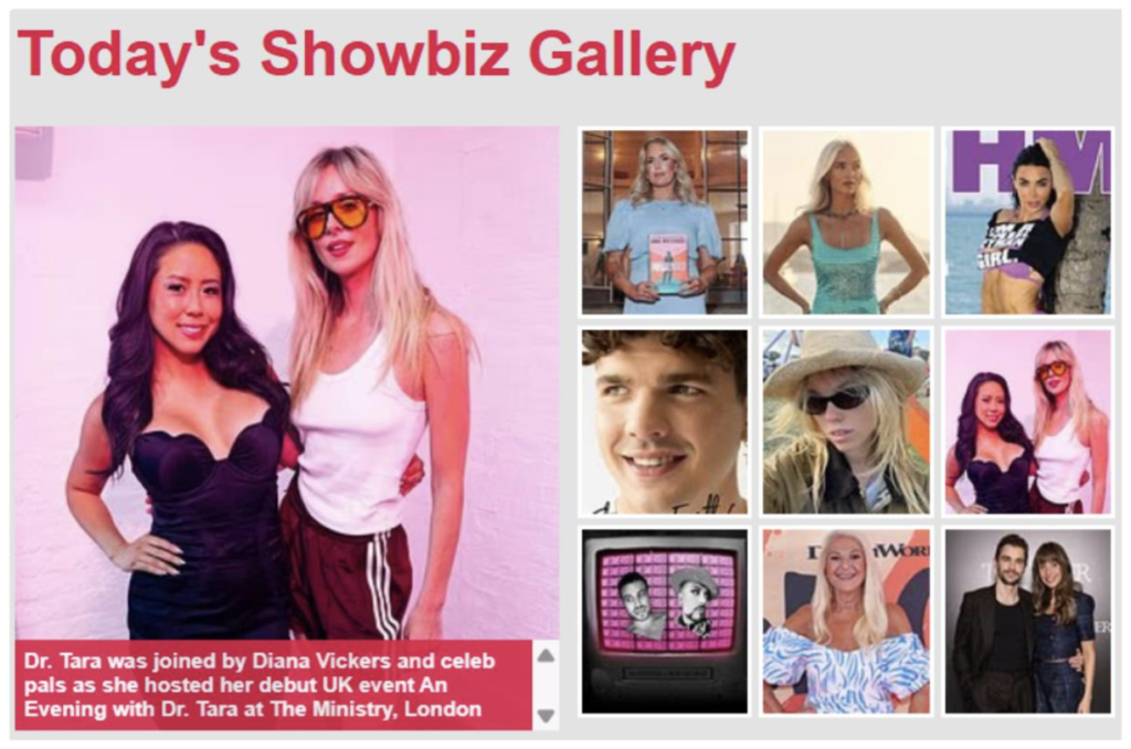 Daily Mail coverage of An Evening with Dr. Tara event